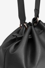 Bolso negro grande cierre bombonera