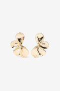 Pendientes pétalos dorado/plata