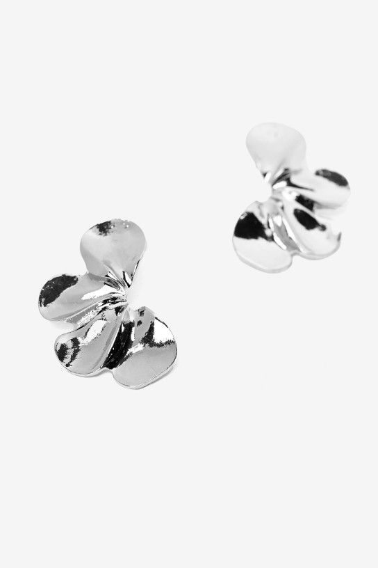 Pendientes pétalos dorado/plata