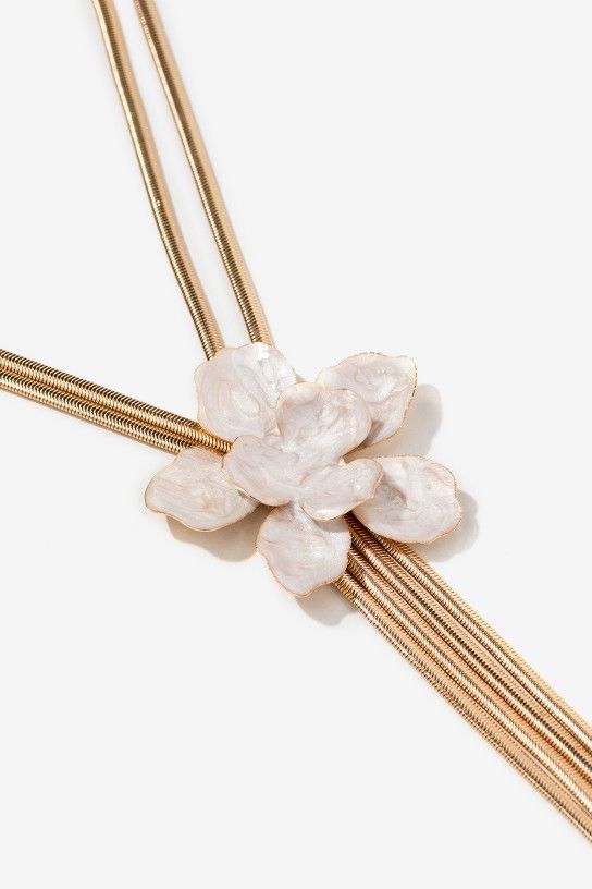 Colgante flor blanca
