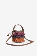 Bolso bombonera flecos