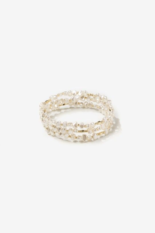 Pulsera elástica perlas