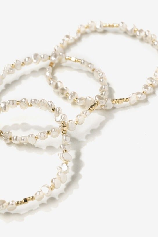 Pulsera elástica perlas
