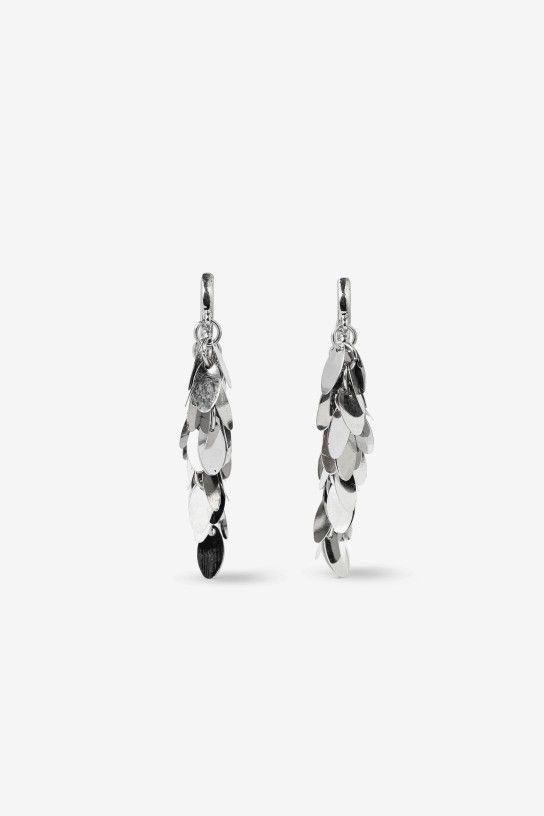 Pendientes plateados