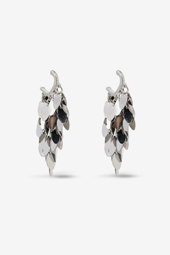 Pendientes plateados