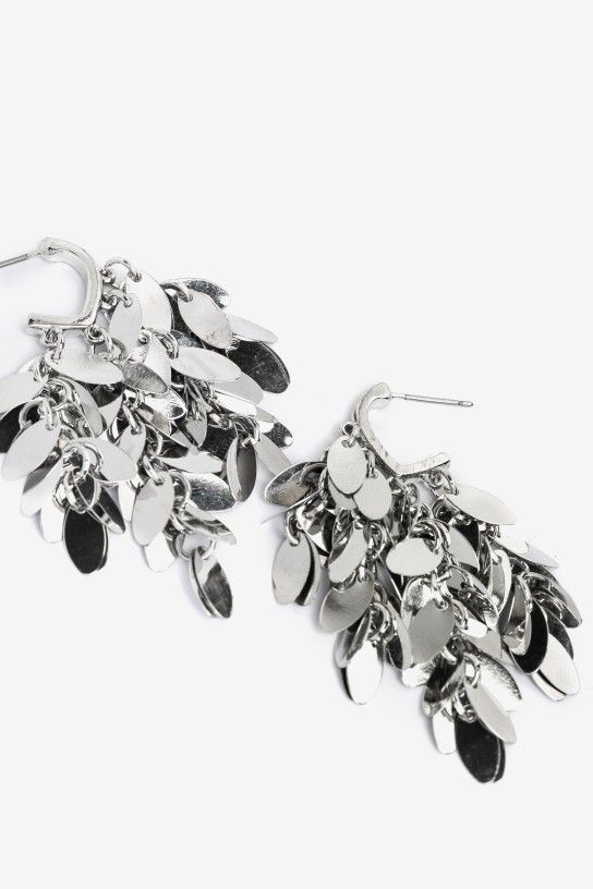 Pendientes plateados
