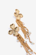 Pendientes flor y cadenas