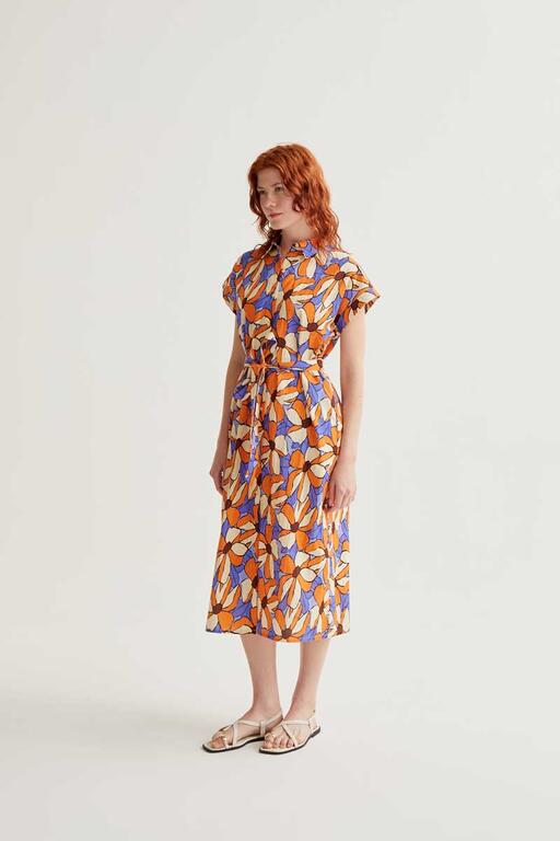 Vestido midi con estampado Marigold