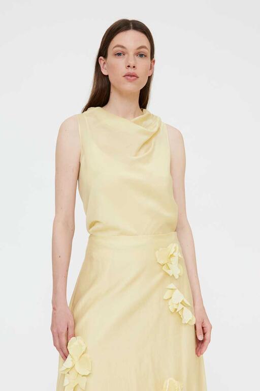 Top Fluido amarillo