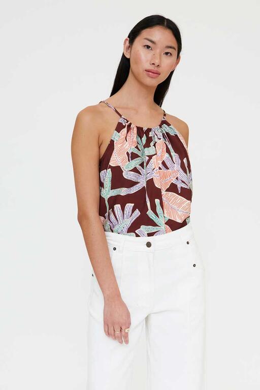 Top con estampado manglar