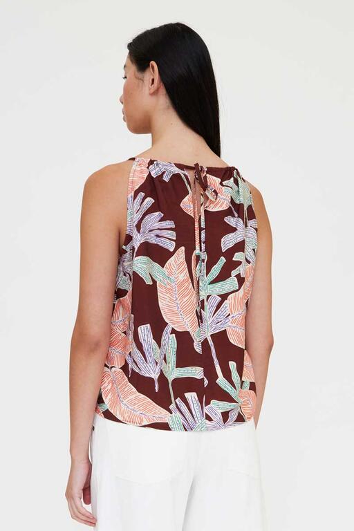 Top con estampado manglar