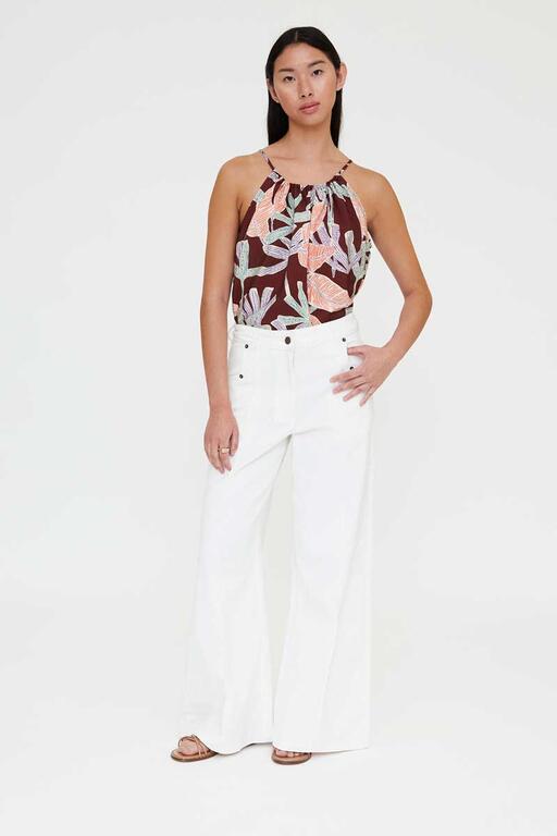 Top con estampado manglar