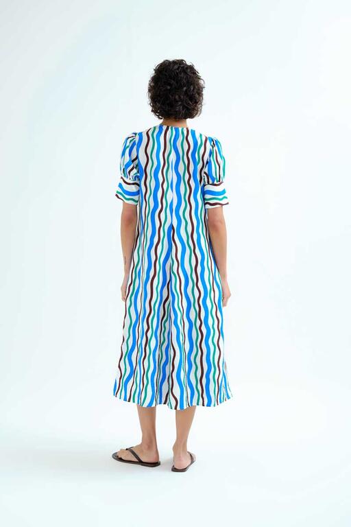 Vestido midi con estampado Sea and Mountain