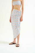 Falda midi con estampado