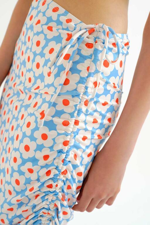 Falda midi con estampado