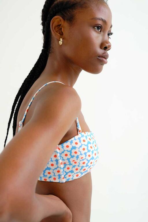 Top Bikini Recto estampado