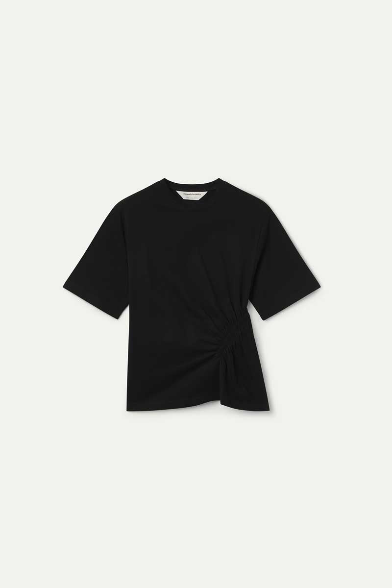 camiseta básica 100% algodón negro
