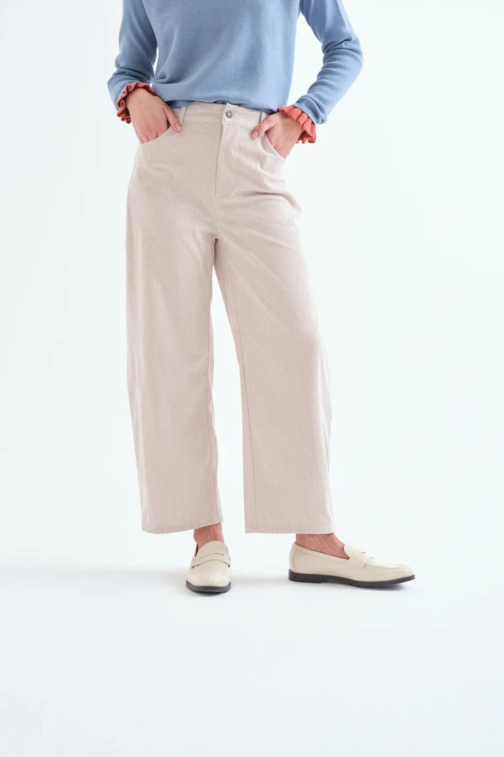 Pantalón de pana blanco  crudo