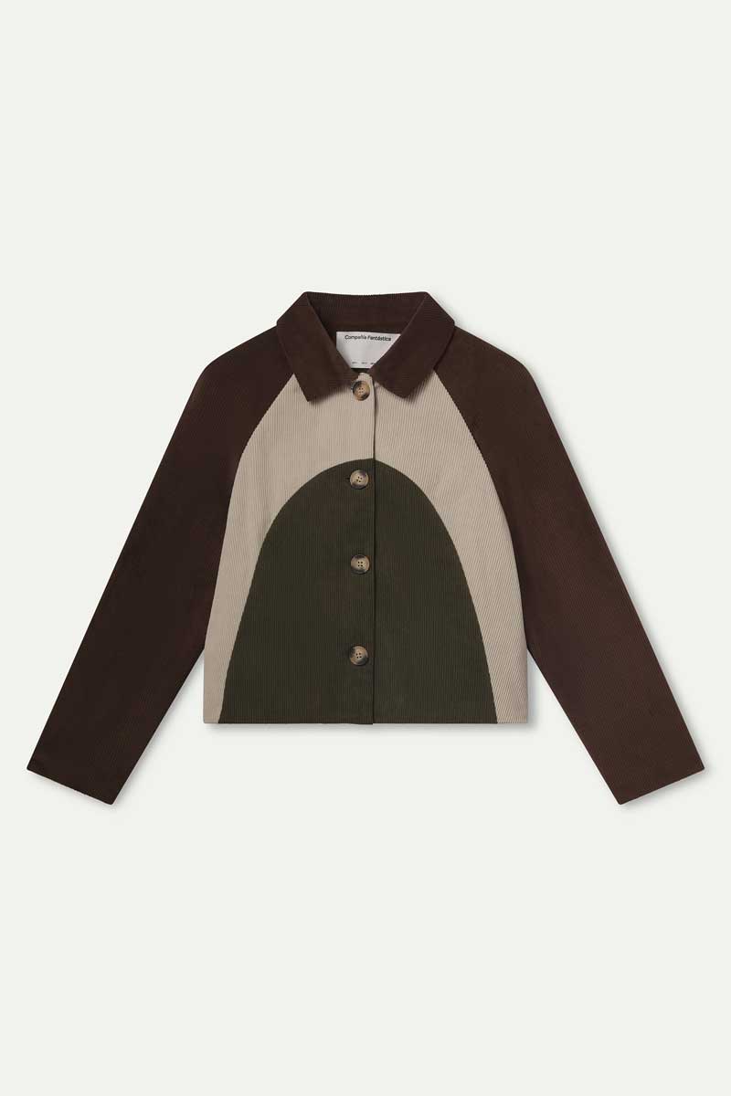 Chaqueta de pana multicolor