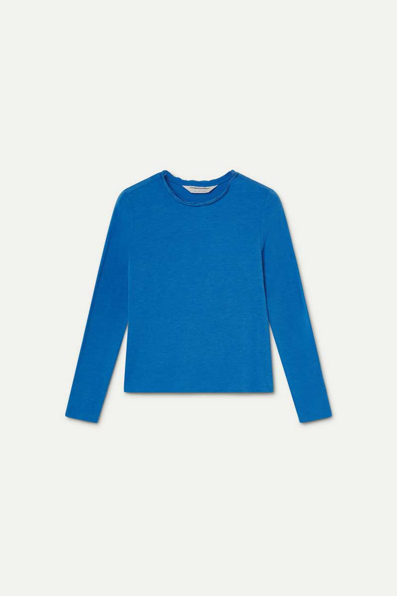 Camiseta básica azul claro