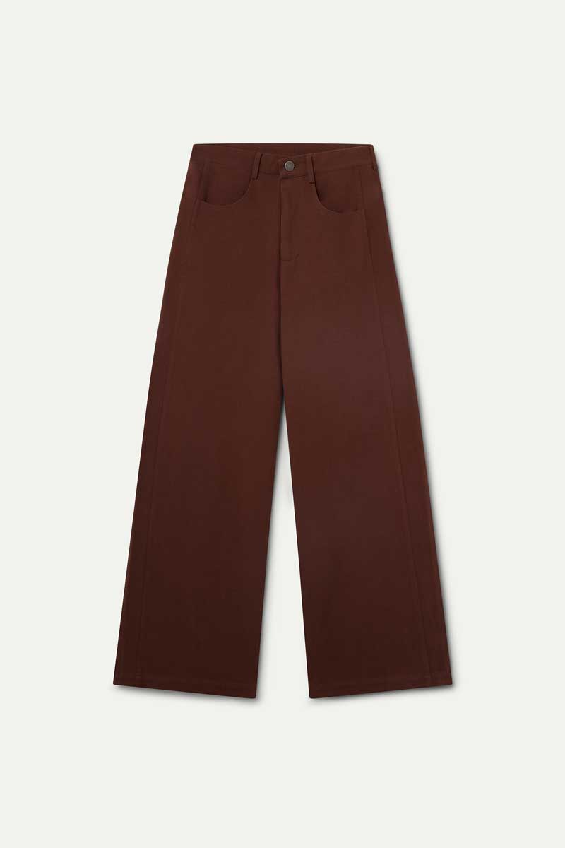 Pantalón vaquero 100% algodón marrón