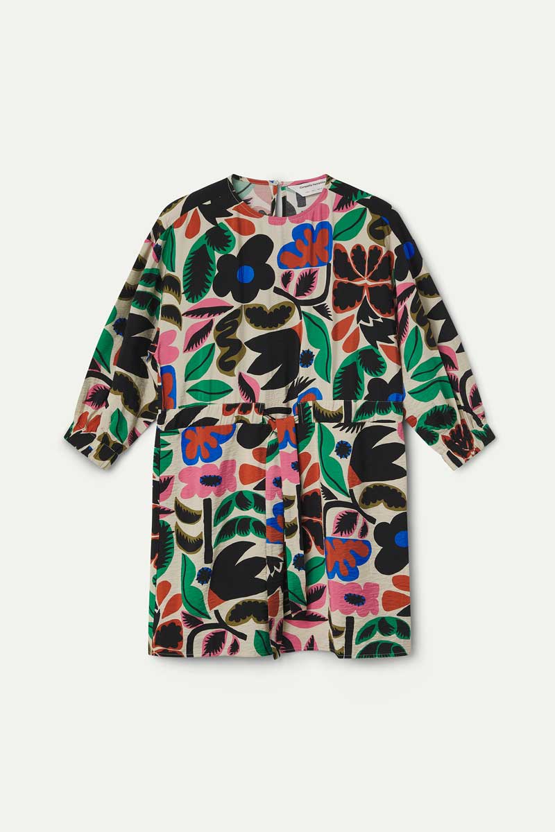 Vestido Corto con estampado Neo Garden