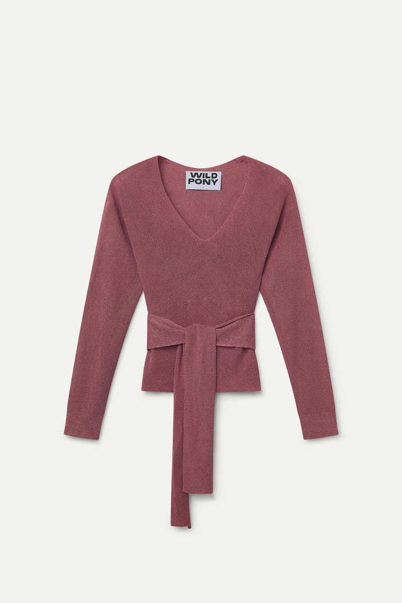 Jersey rosa con lazada