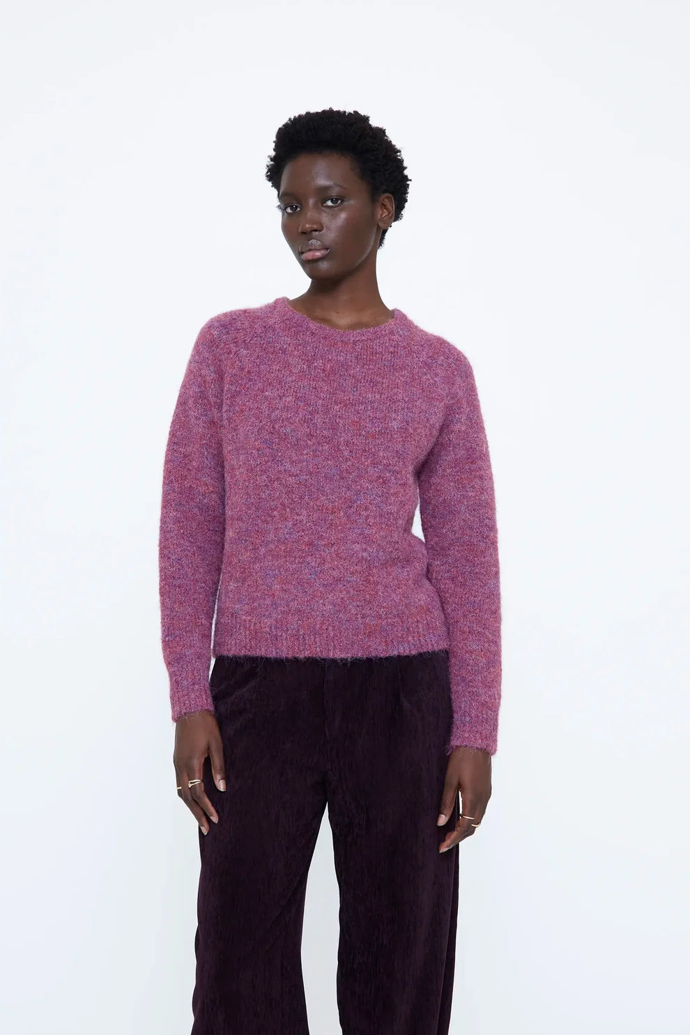 Jersey Mezcla Lana Fucsia