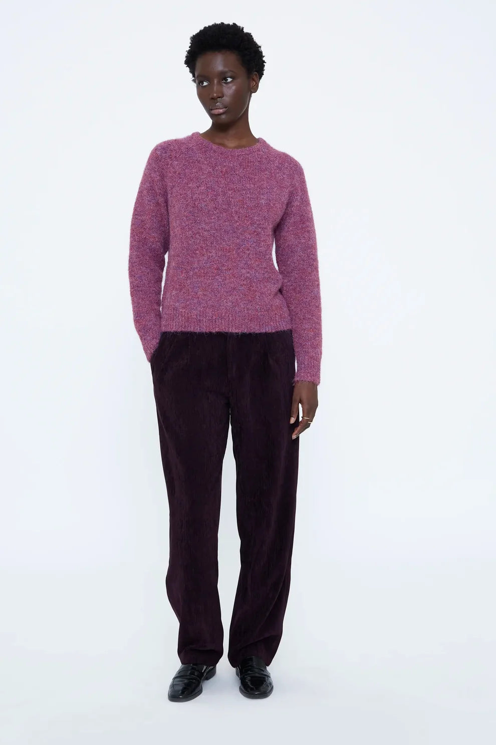 Jersey Mezcla Lana Fucsia