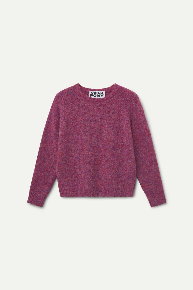 Jersey Mezcla Lana Fucsia