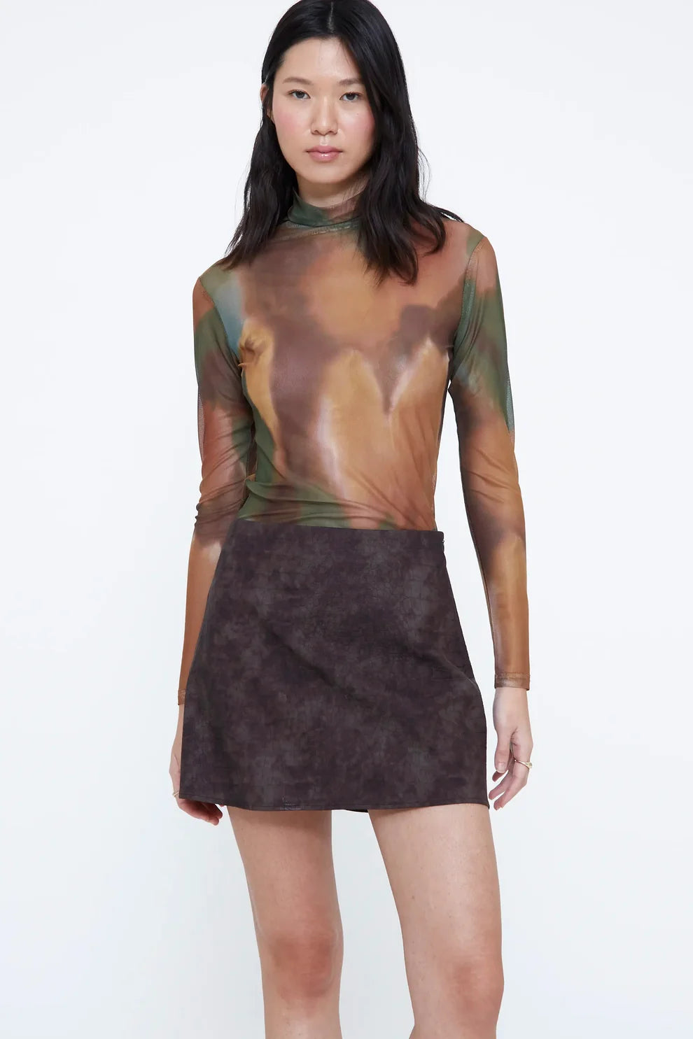 Top con estampado arce