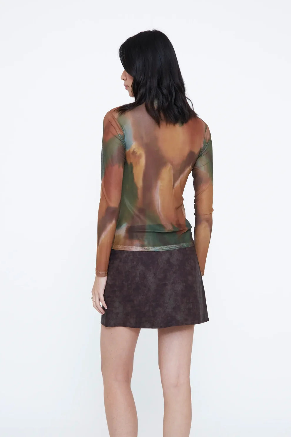 Top con estampado arce