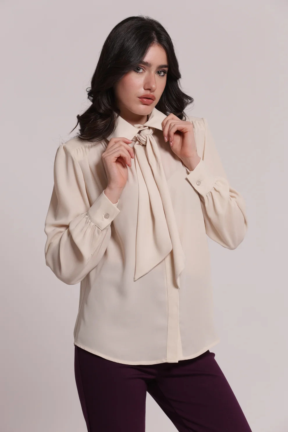 Camisa con lazo