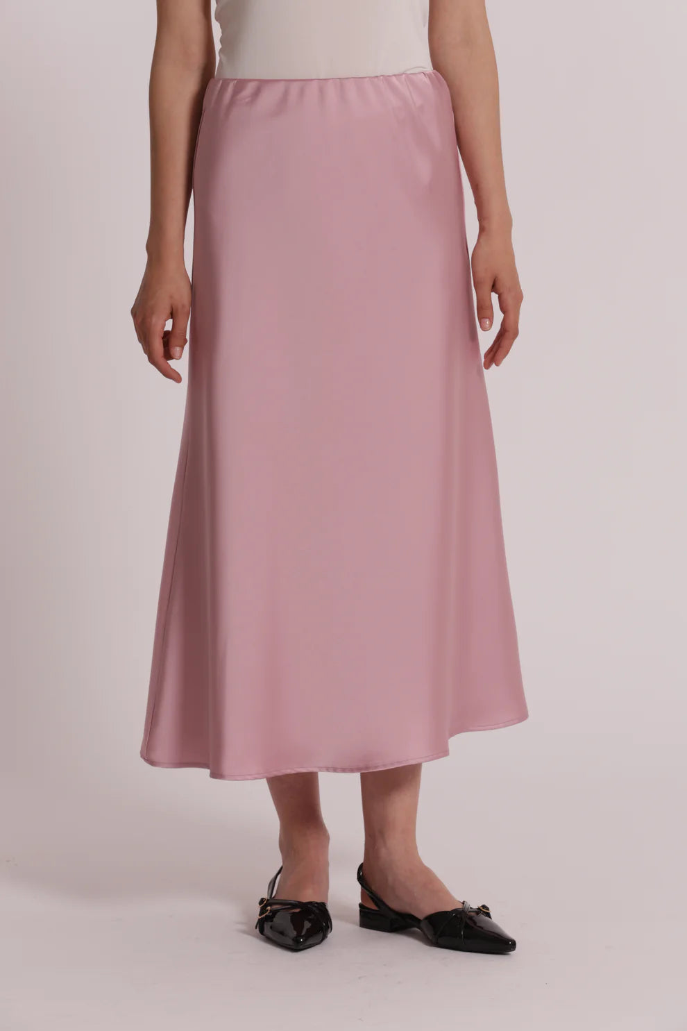 Falda Midi Cintura Elástica