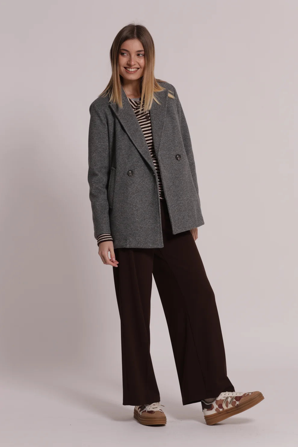 Pantalón palazzo crepe