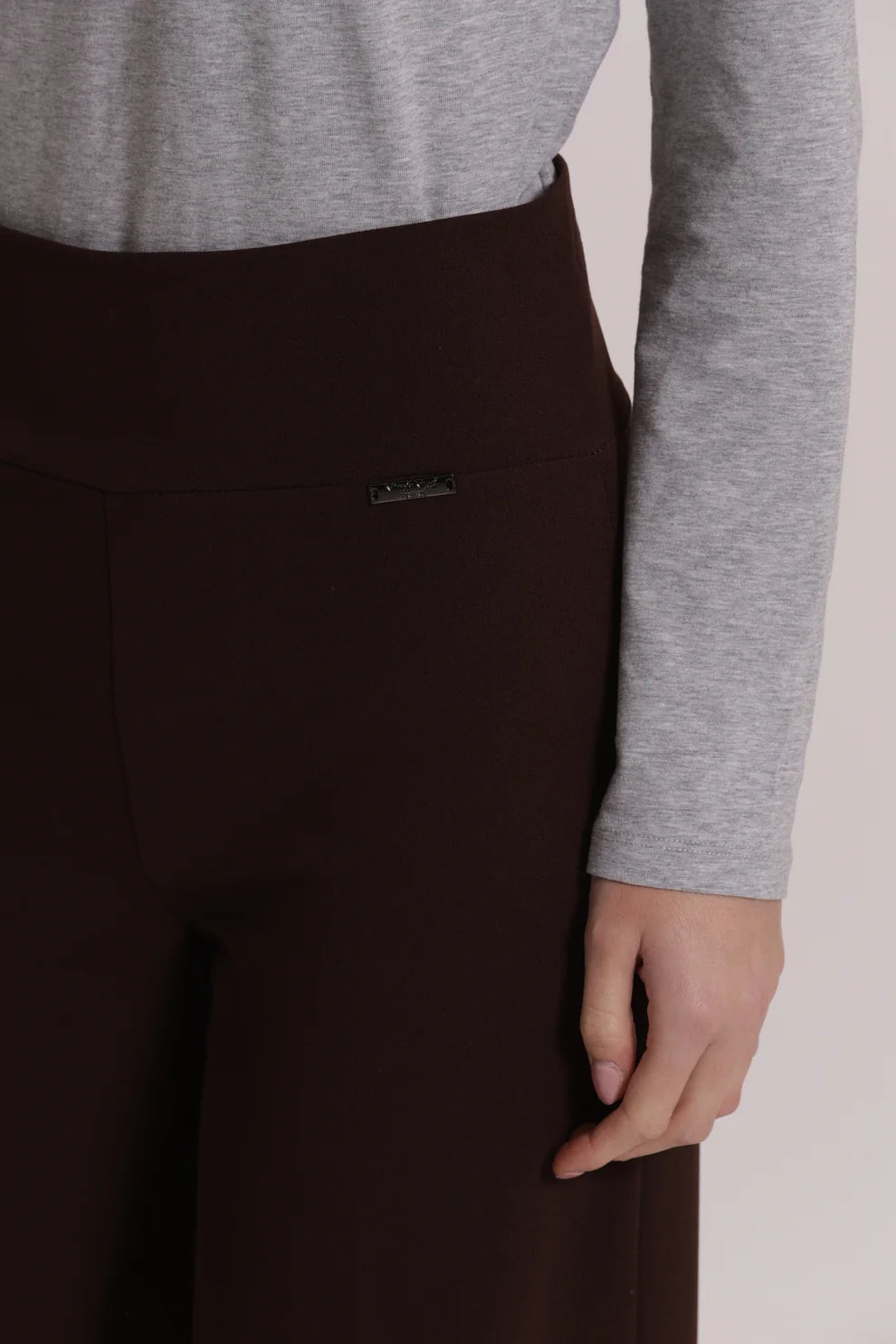 Pantalón palazzo crepe