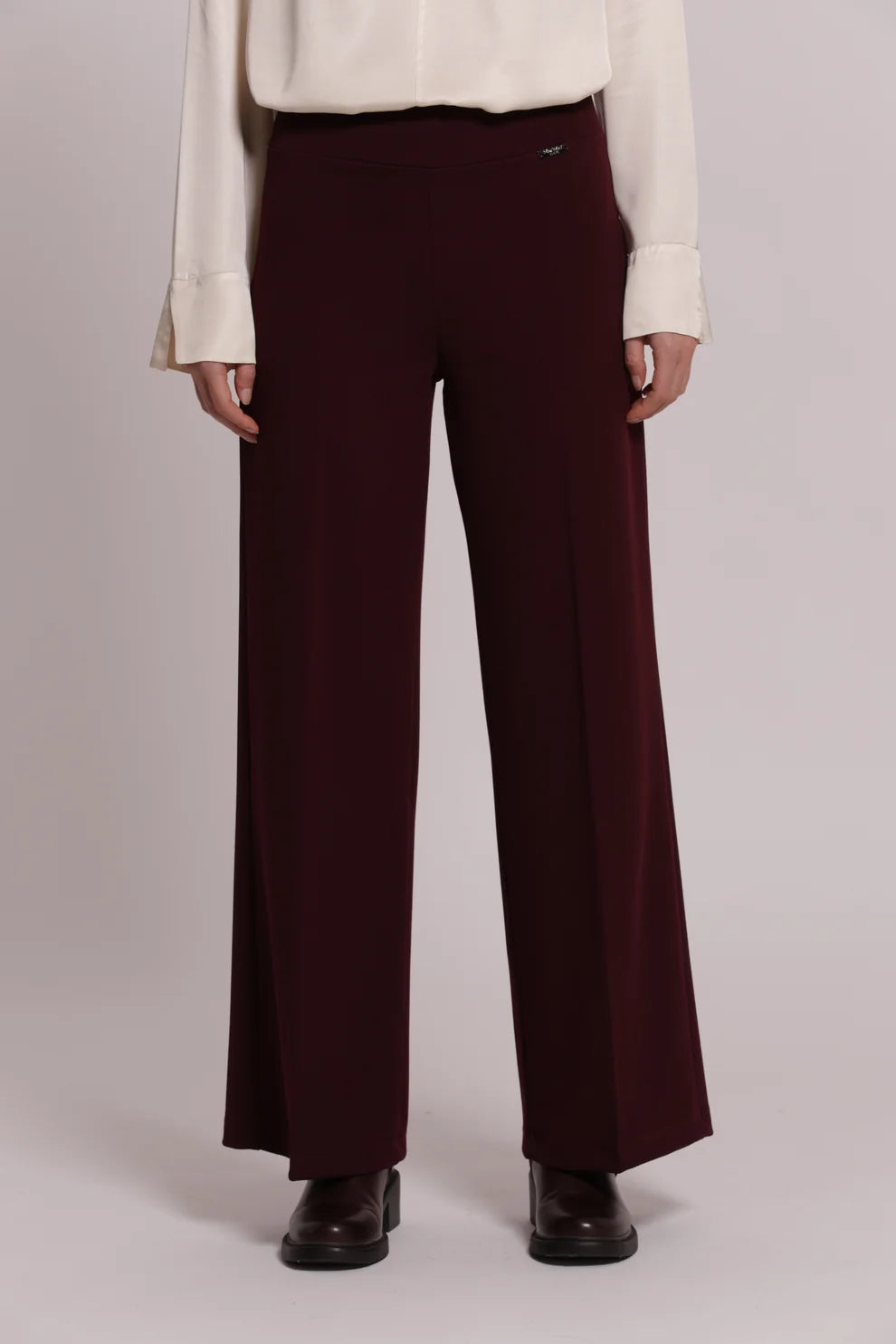 Pantalón palazzo crepe