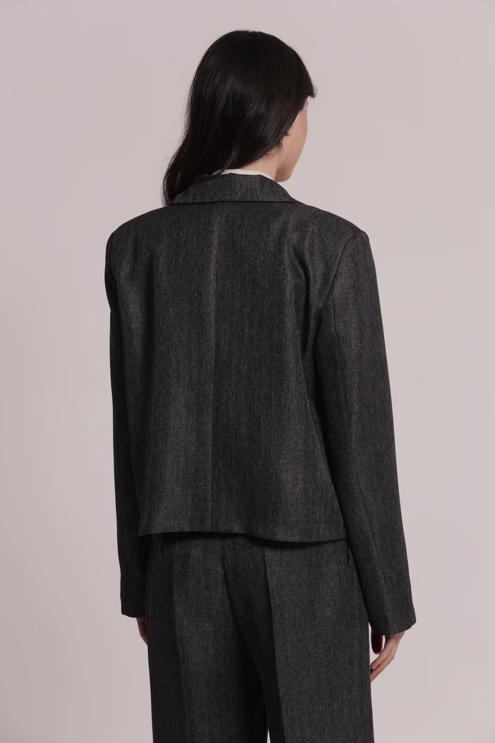 Chaqueta corta en Tweed