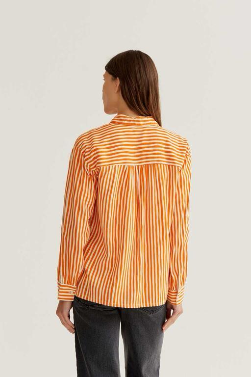Camisa con estampado lavagna orange