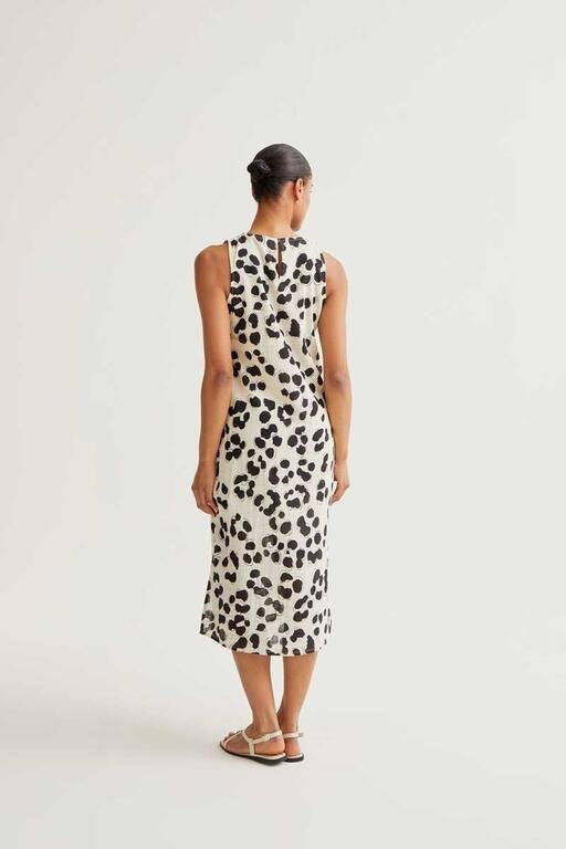 Vestido Midi con estampado Dalmatian