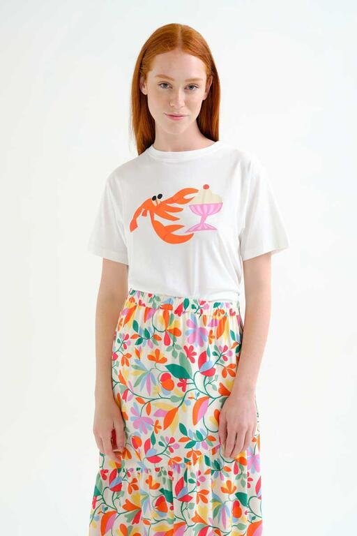 Camiseta con estampado langosta