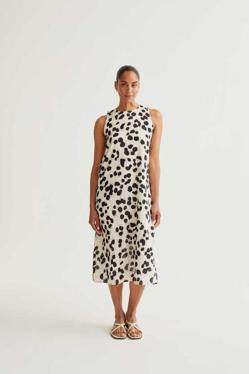 Vestido Midi con estampado Dalmatian